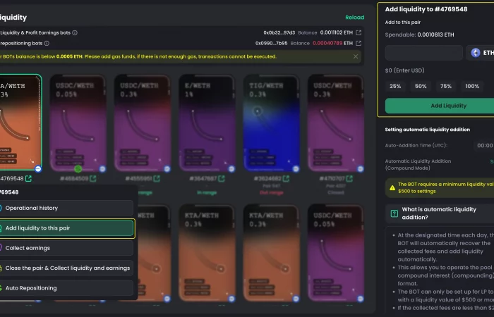 Add more liquidity thumb EN