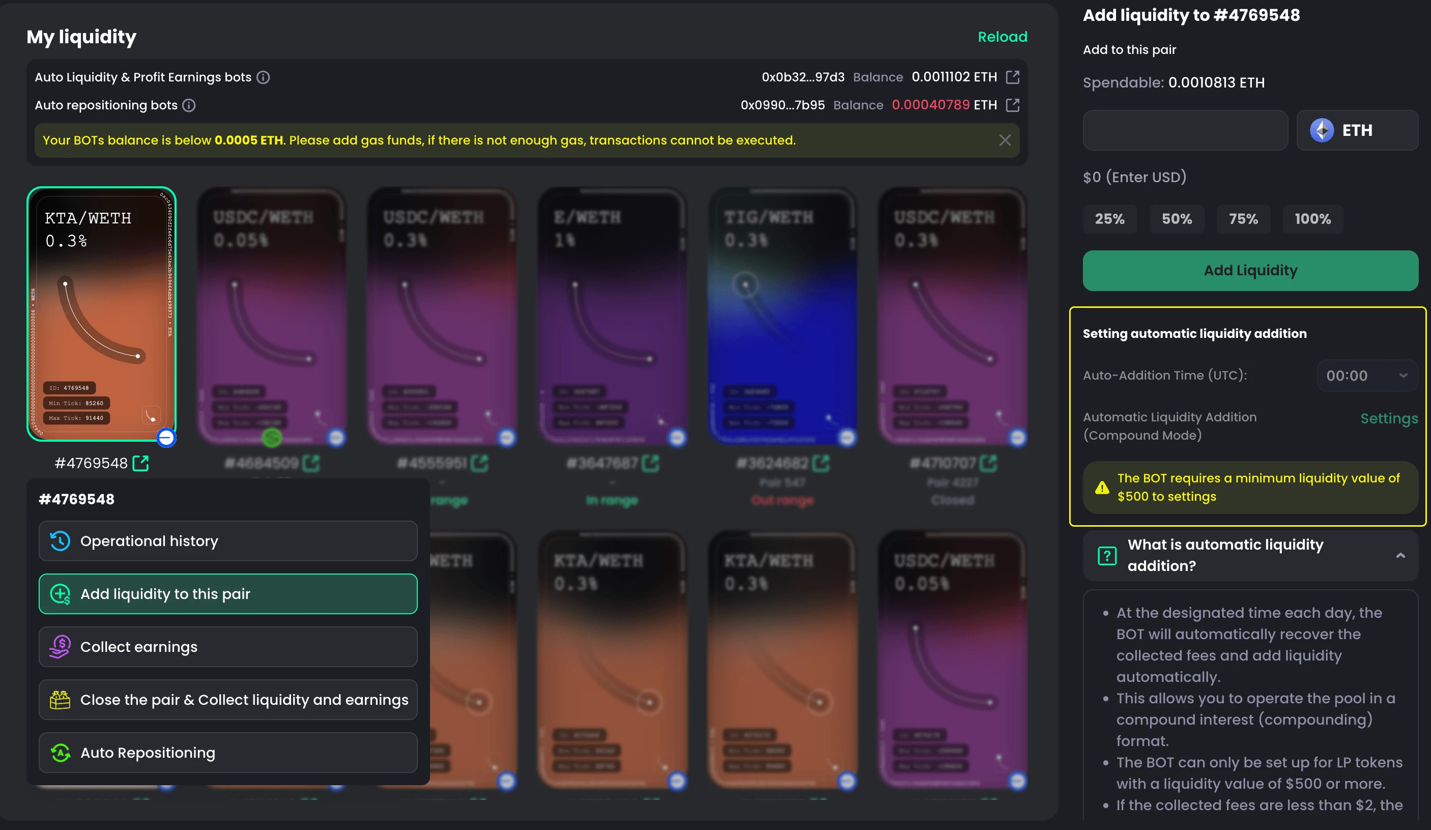 Automatic Liquidity Addition Bots thumb EN